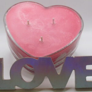 Heart Candle-Pink Sugar