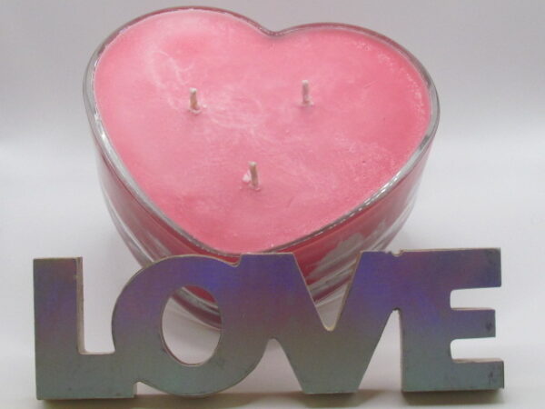 Heart Candle-Pink Sugar